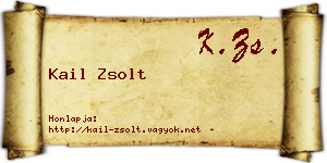 Kail Zsolt névjegykártya