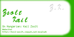 zsolt kail business card